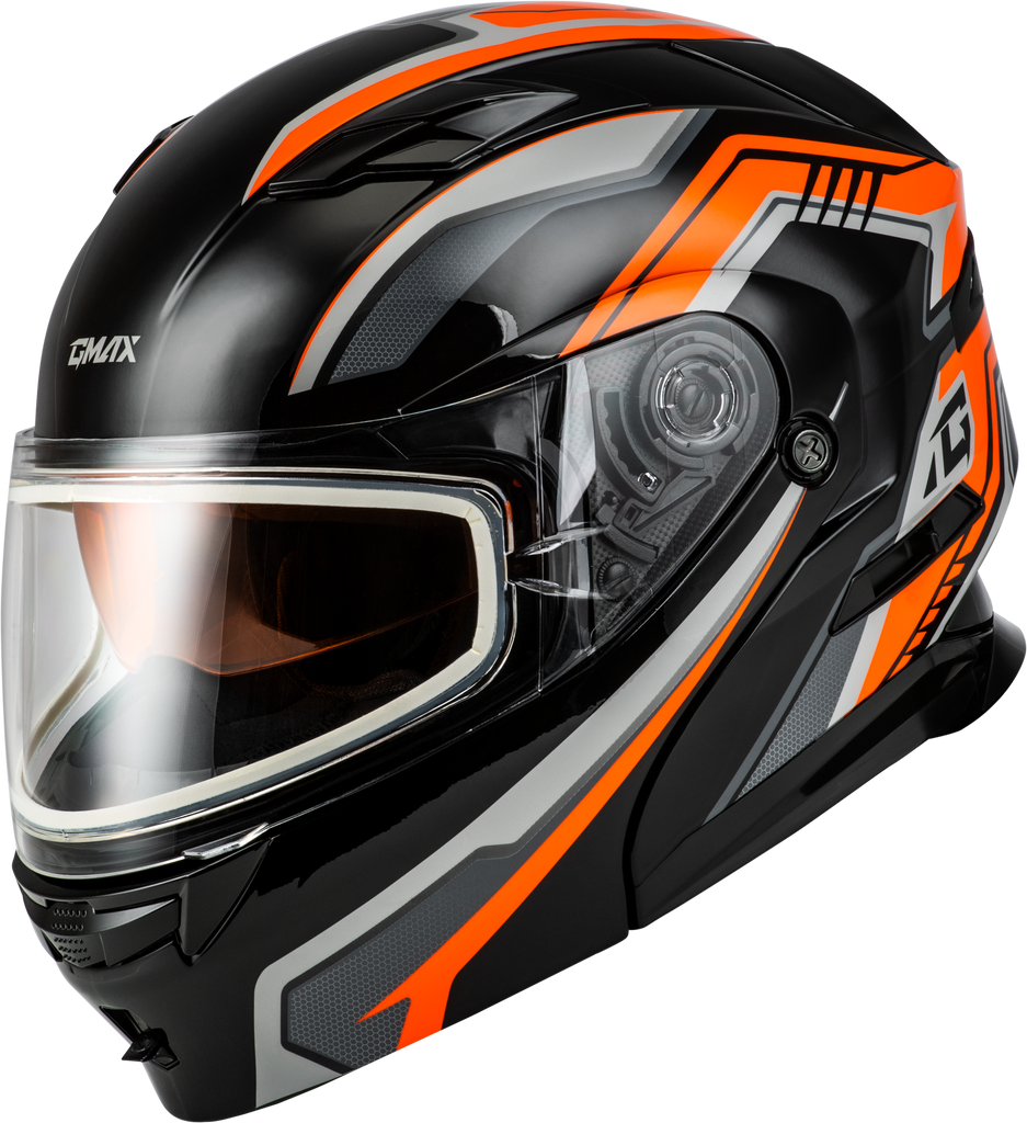 Md 01s Transistor Snow Helmet Orange/Black Sm