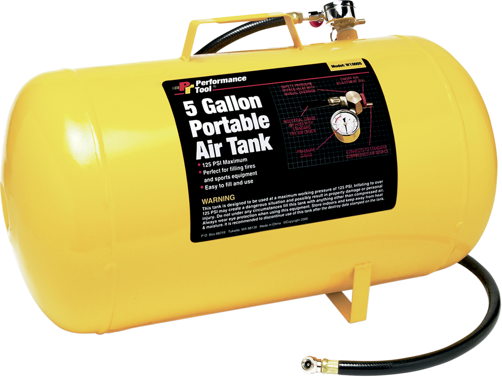 PERFORMANCE TOOL Portable Air Tank W10005 - Lightweight & Hi-Visibility