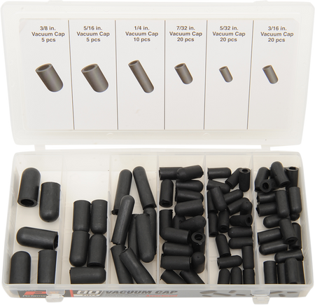 PERFORMANCE TOOL W5232 Vacuum Caps Assortment - 80-Piece Set