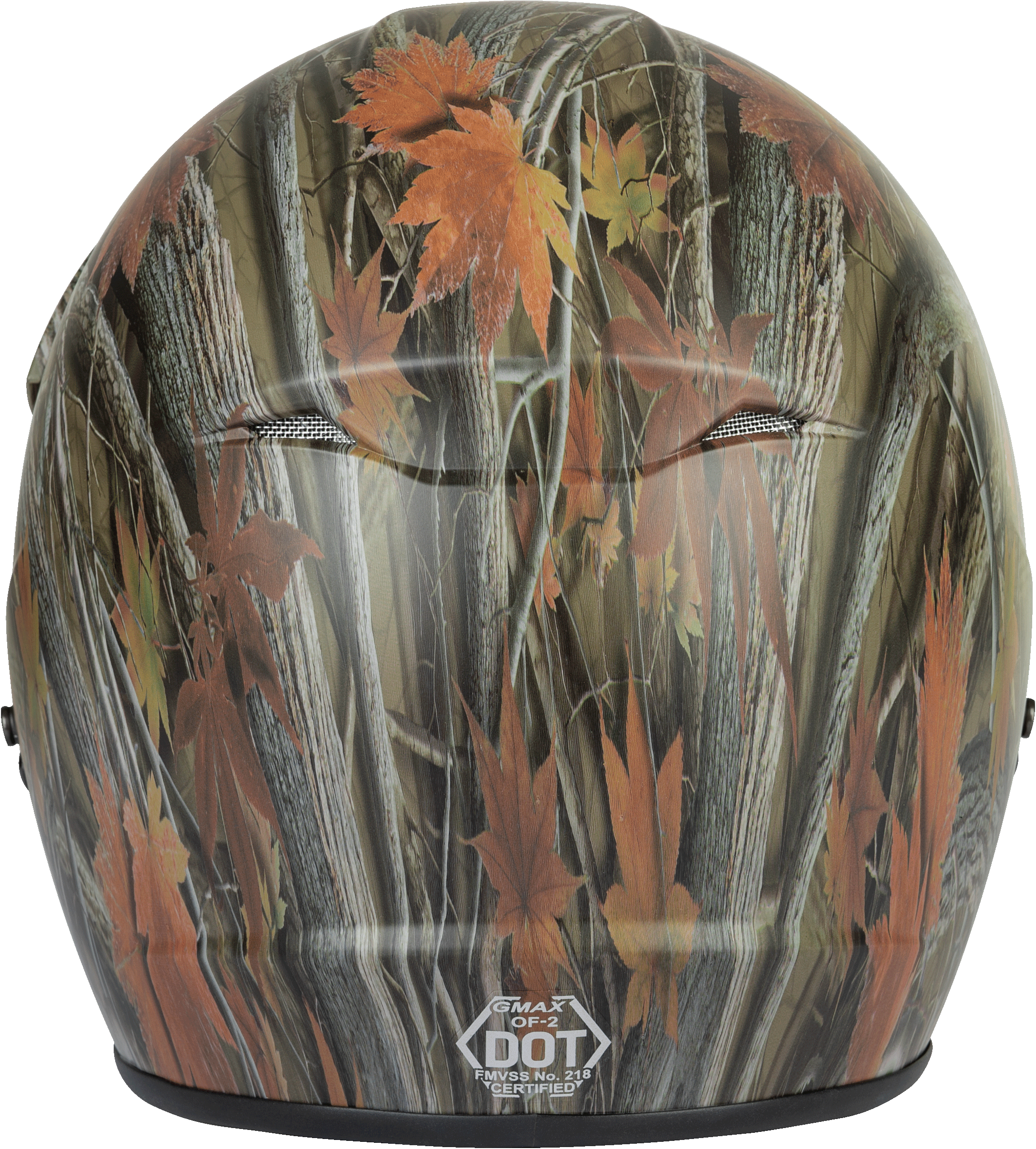 Of 2 Open Face Helmet Leaf Camo Lg