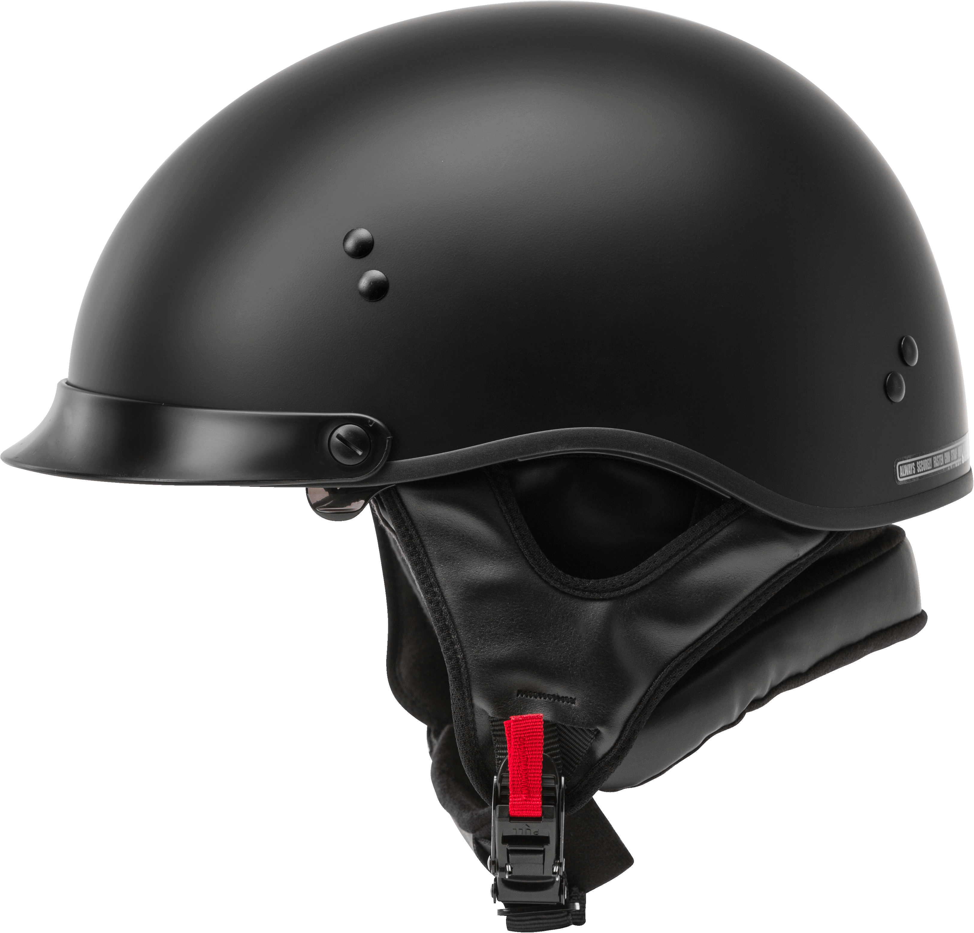 Hh 65 Half Helmet Full Dressed Matte Black Md
