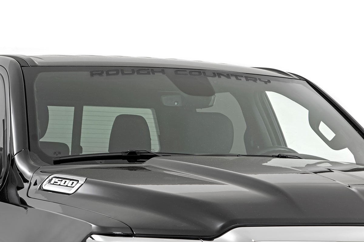 Rough Country Decal | 3.6 Inch x 35 Inch | Gloss Black | 84166BG