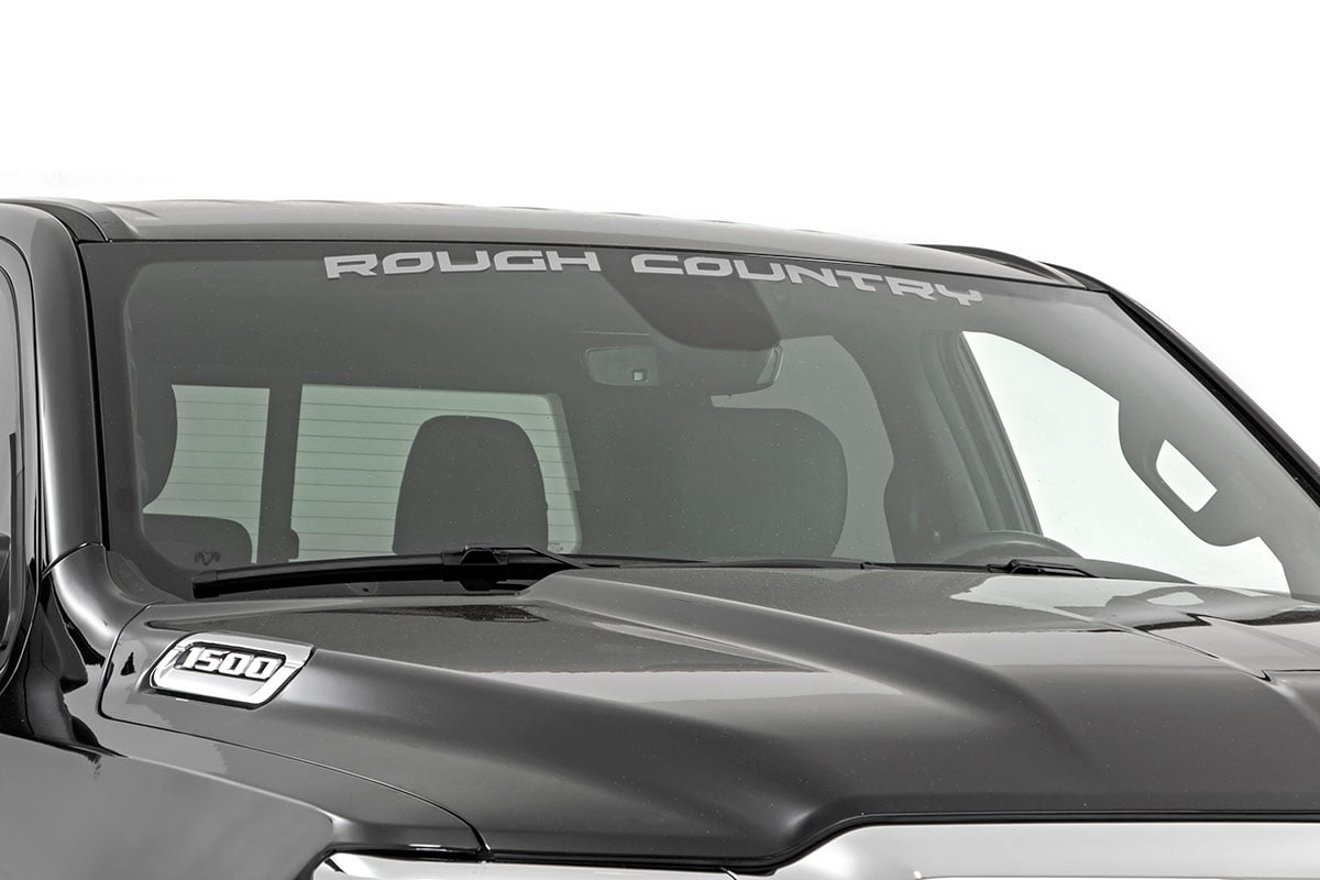 Rough Country Decal | 3.6 Inch x 35 Inch | Silver | 84166SR