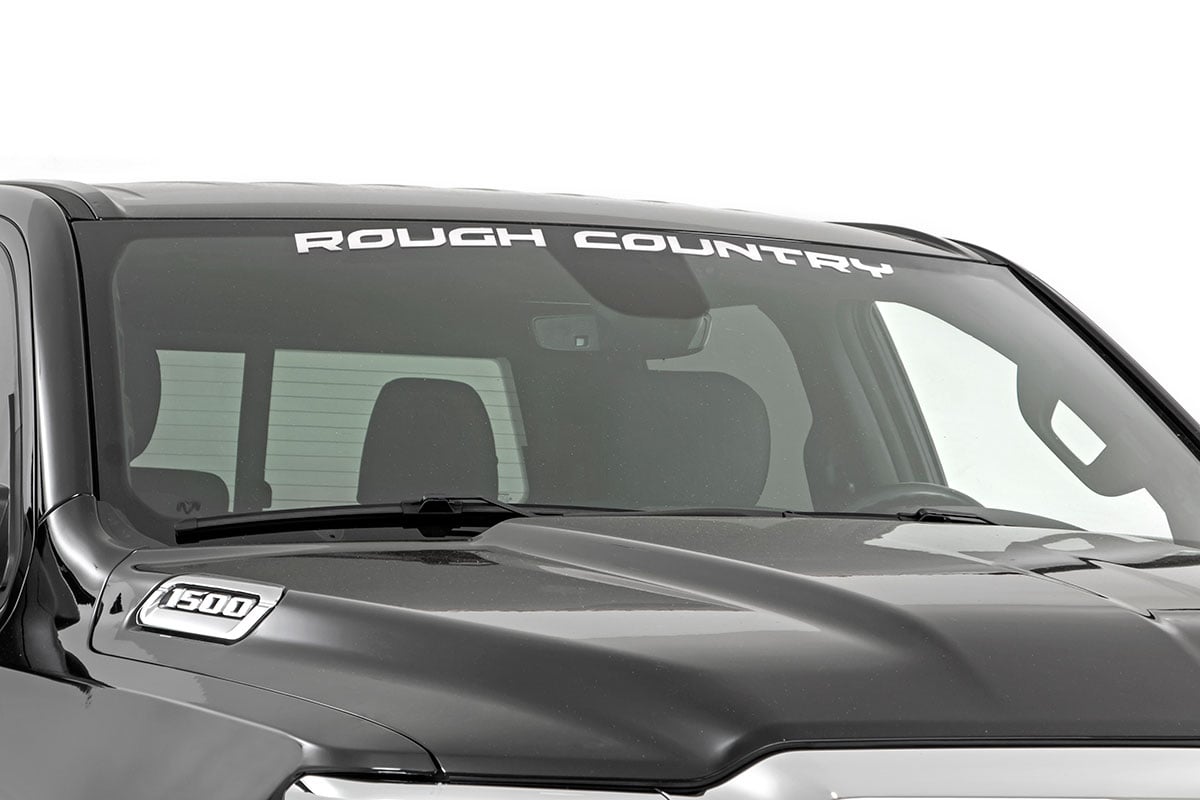 Rough Country Decal | 3.6 Inch x 35 Inch | White | 84166W