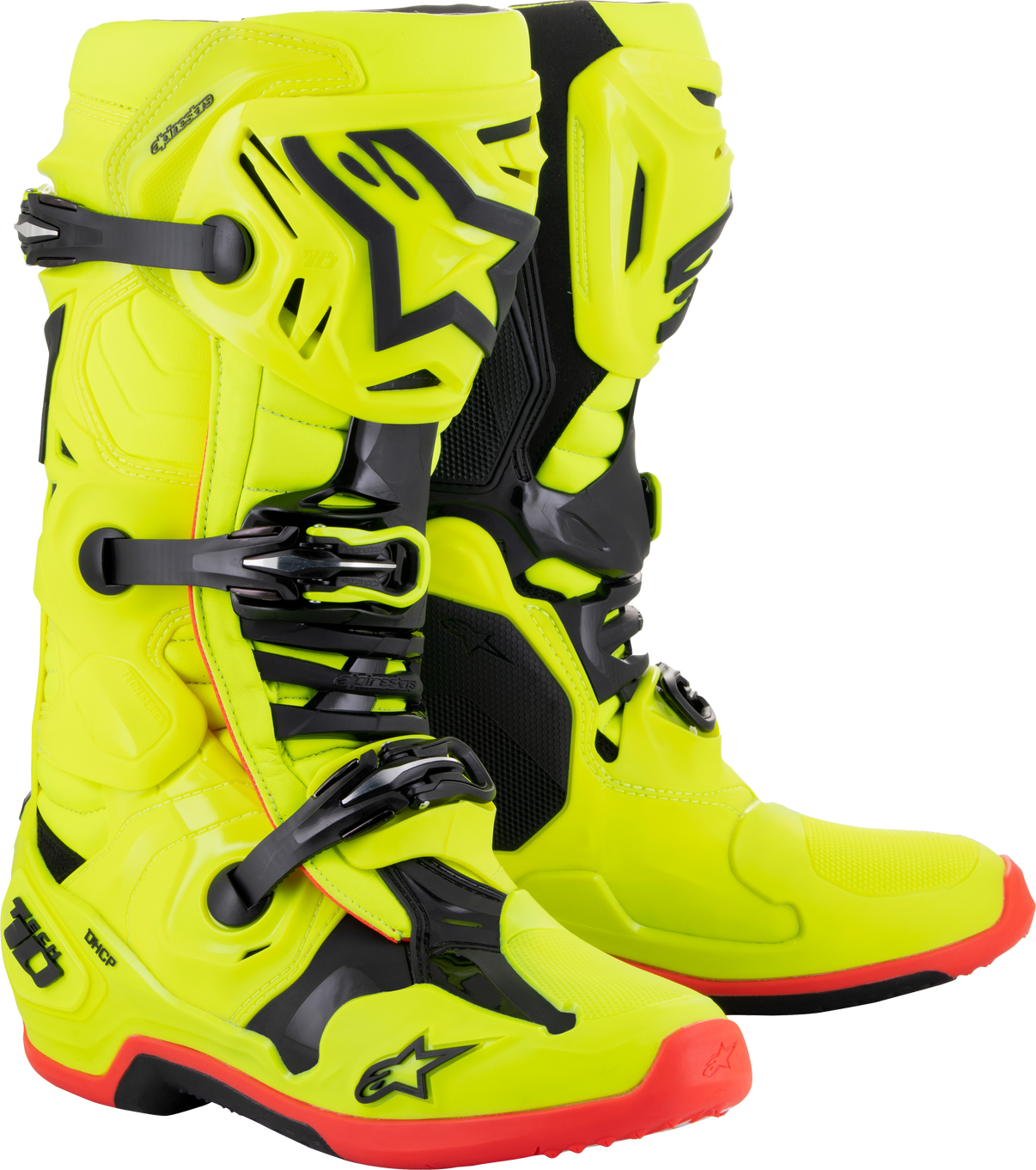 Tech 10 Boots Ylw Fluo/Blk/Red Fluo Sz 13