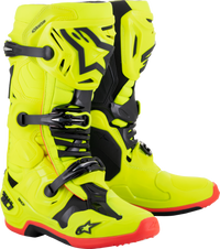 Tech 10 Boots Ylw Fluo/Blk/Red Fluo Sz 12