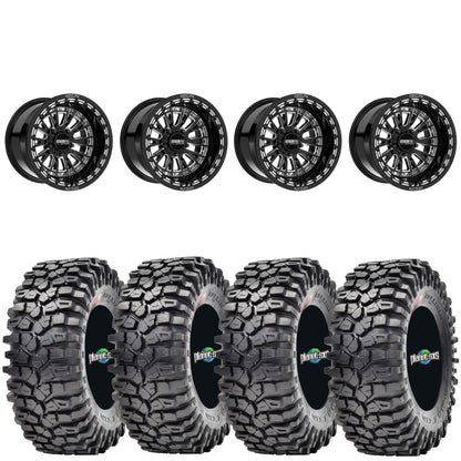 Metal FX Slayer beadlocks 15x8 mounted on Maxxis Roxxzillas | 4/137