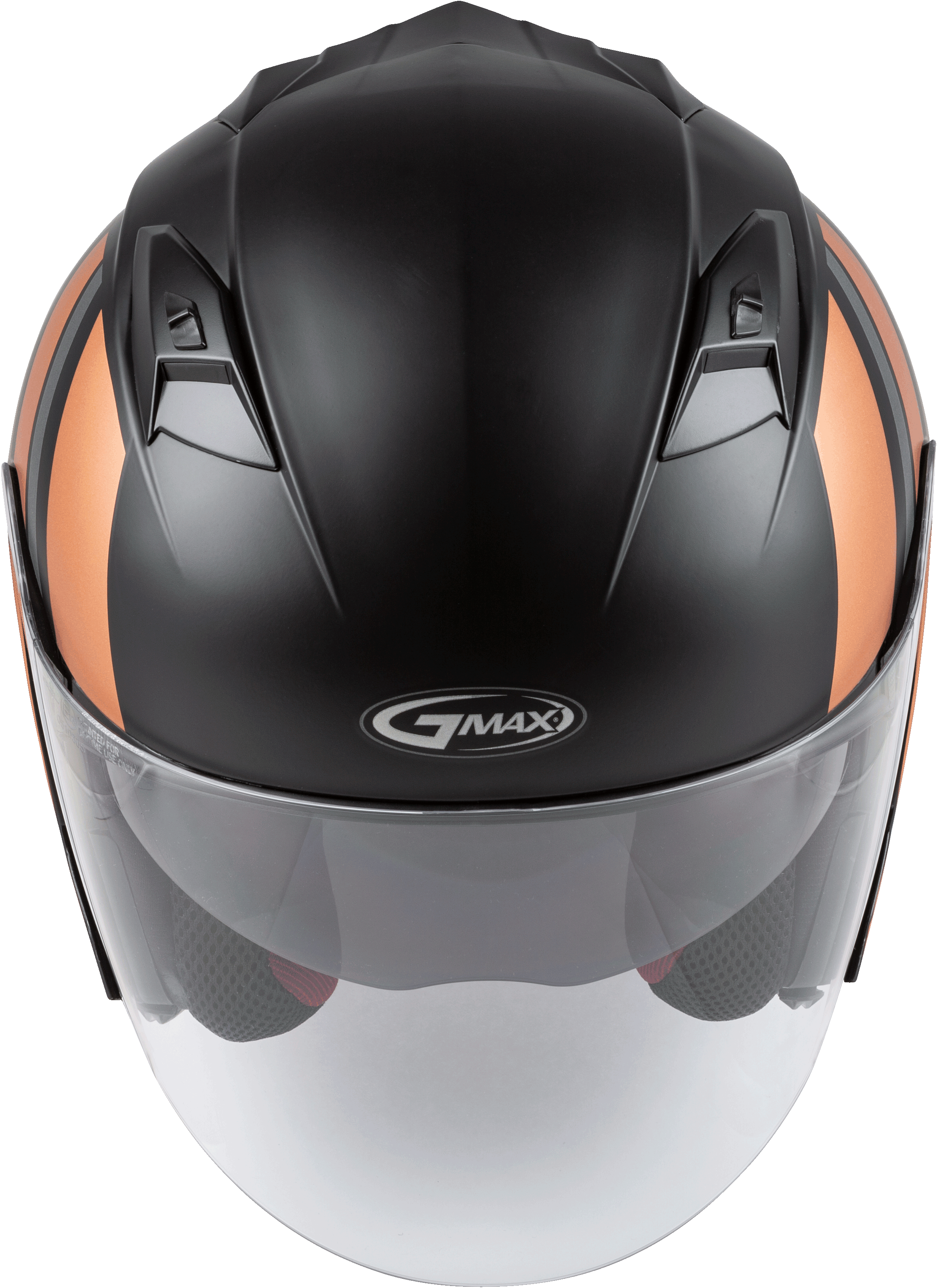 Of 77 Open Face Reform Helmet Matte Black/Copper/Silver Sm
