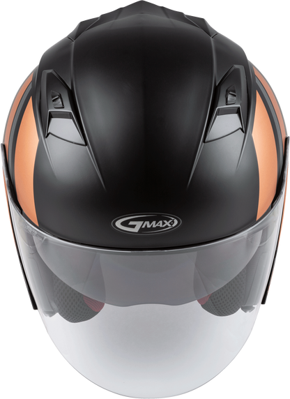 Of 77 Open Face Reform Helmet Matte Black/Copper/Silver Sm