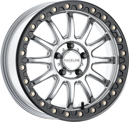 Alpha Hyper 15x7 5x114.3 +25 Silver W/ Black Ring