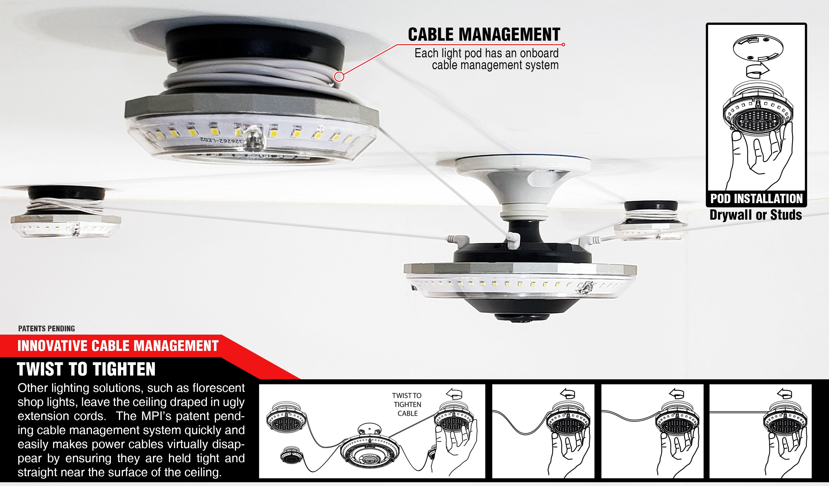 Mpi Multi Point Illumination Ceiling Light