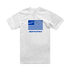 Flag Csf Tee White/Blue Lg