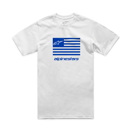 Flag Csf Tee White/Blue Lg