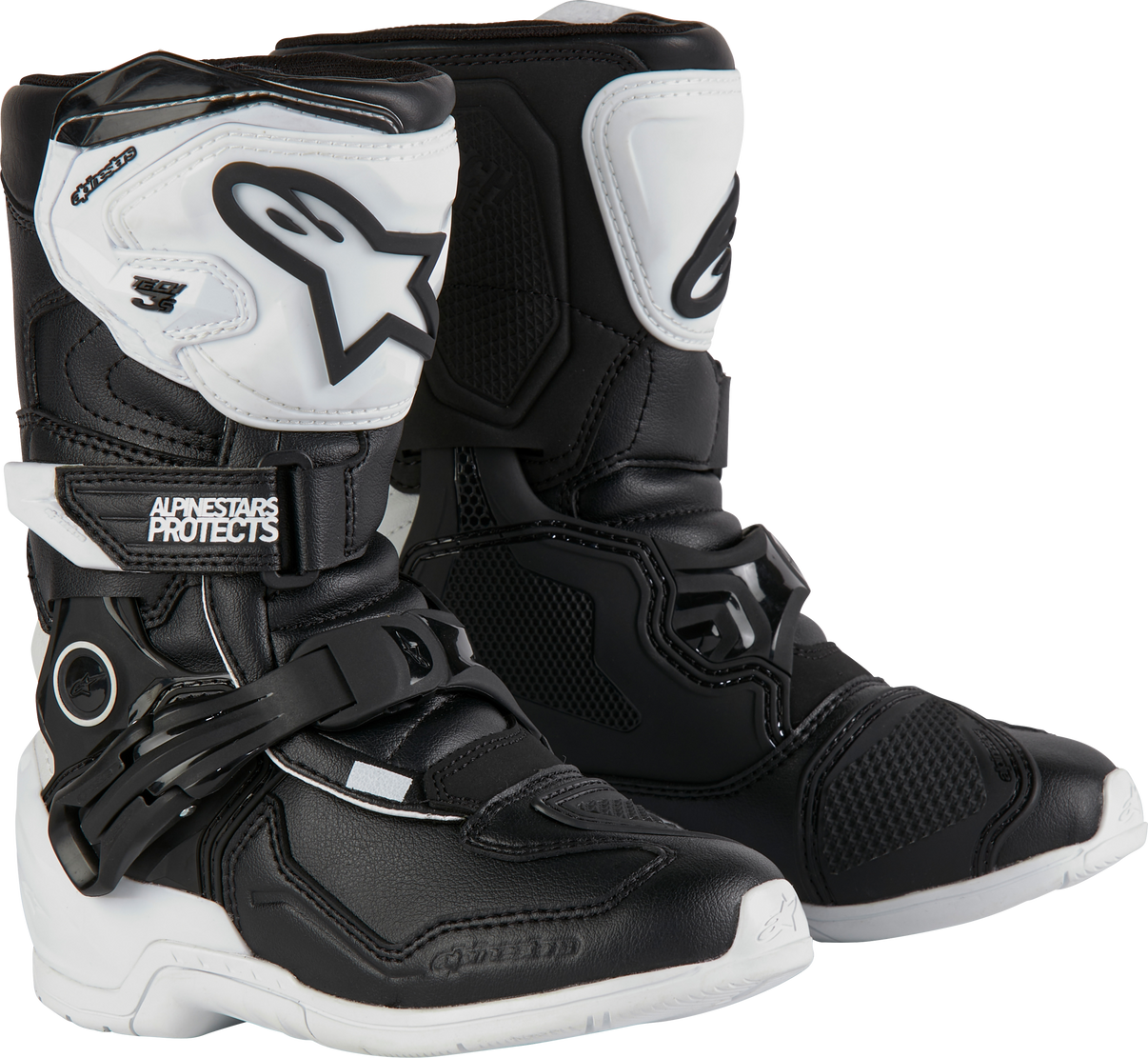 Tech 3s Kids Boots White/Black Sz 1