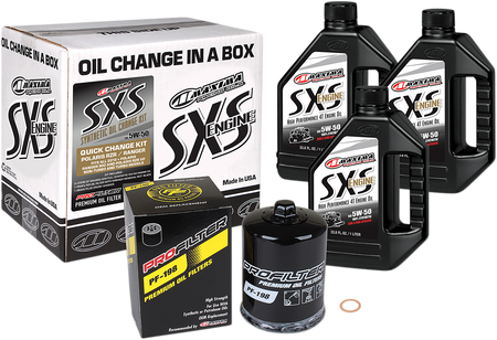 MAXIMA RACING OIL SXS Synthetic Oil Change Kit - Polaris - 5W-50 90-189013