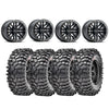 Raceline Ryno Beadlock Wheels + Maxxis Roxxzilla Tires (Mounted Kit)