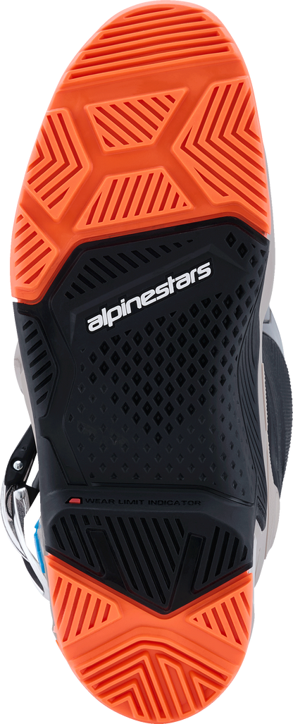 Tech 7 Enduro Blk/Warm Gry/Orange Fluo 8