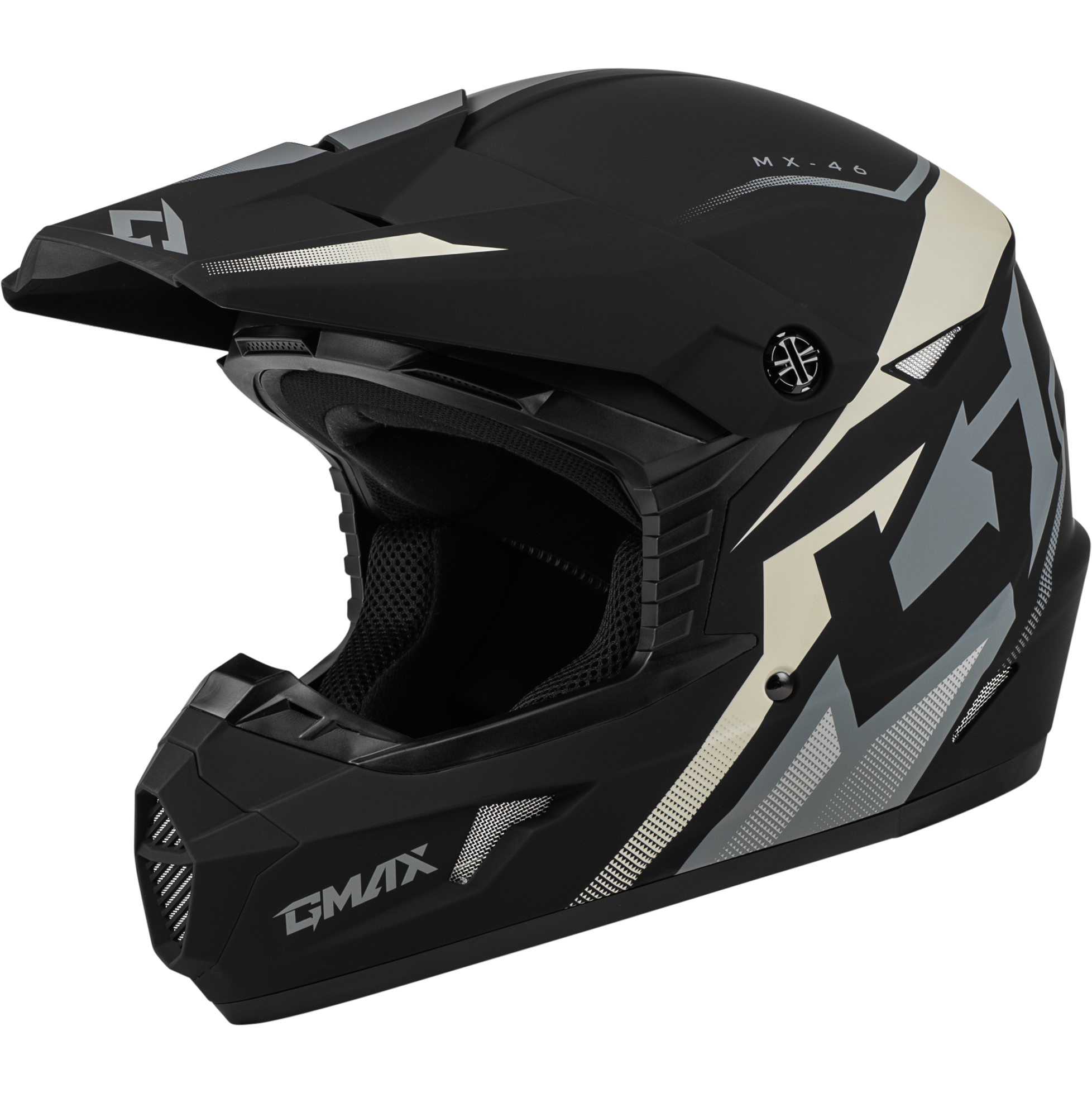 Mx 46 Compound Helmet Matte Black/Grey/White 2x