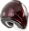 Of 17 Open Face Helmet Wine Red Xl