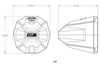 Universal 8in Cage-Mount Speaker-Pods
