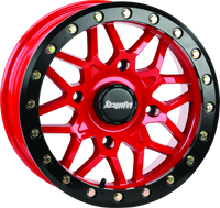 DragonFire Racing Typhon Wheel 15X6 4/137 5+1 +40 R Machined Red