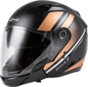 Of 77 Open Face Reform Helmet Matte Black/Copper/Silver Sm