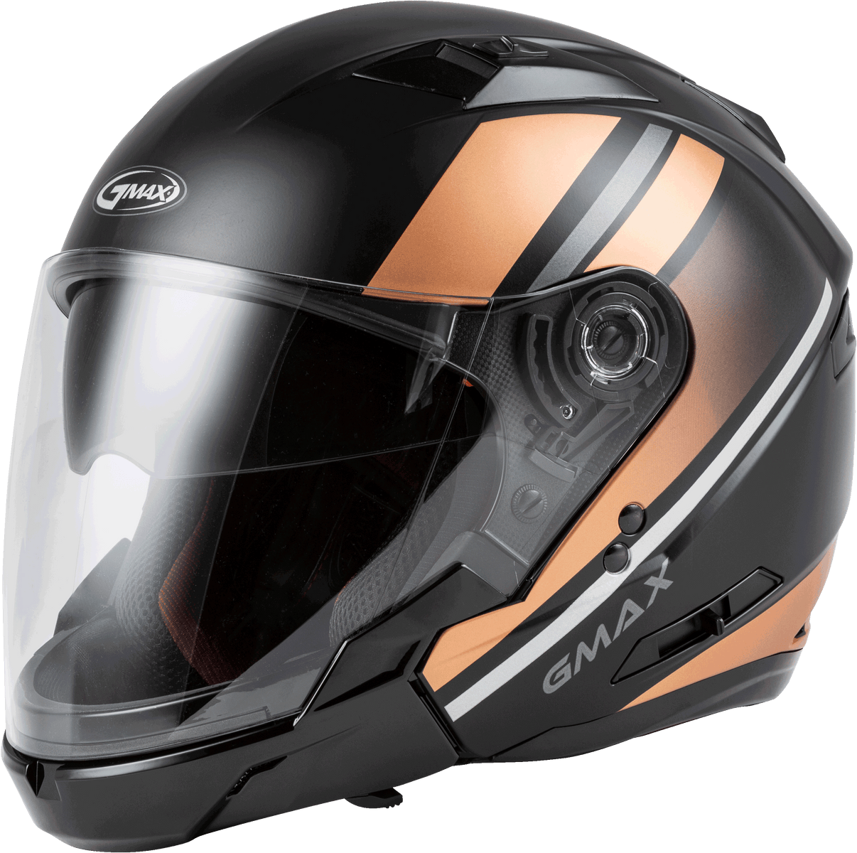 Of 77 Open Face Reform Helmet Matte Black/Copper/Silver Sm