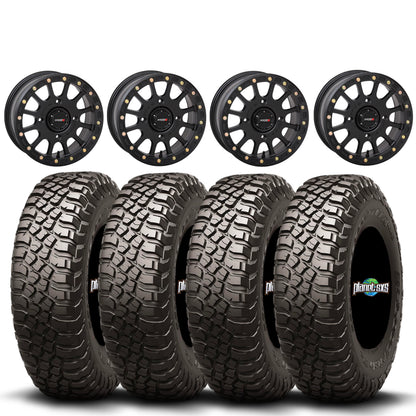 System 3 SB5 Beadlocks + BFGoodrich KM3 Tires (Mounted UTV Kit) | PlanetSXS