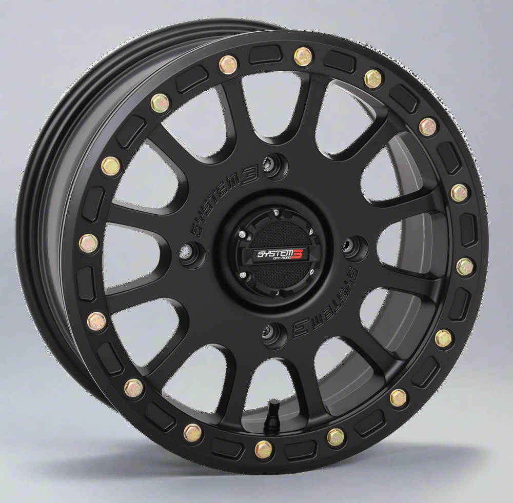 System 3 SB-5 Beadlock Wheels – Matte Black or Gunmetal | 14x7 & 15x7 ...