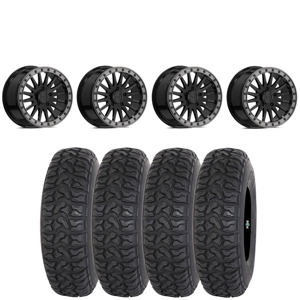 VALOR OFFROAD V06 GLOSS BLACK BEADLOCKS ON HIGHLIFTER CHICANE LT
