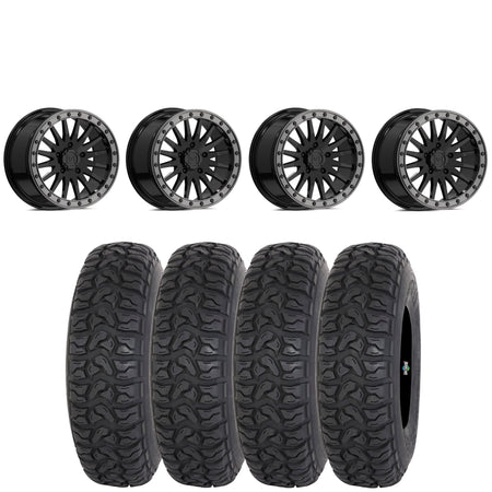 VALOR OFFROAD V06 GLOSS BLACK BEADLOCKS ON HIGHLIFTER CHICANE LT