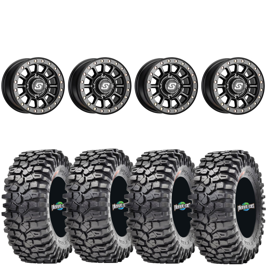 Sedona Sano beadlock black on Maxxis Roxxilla | 4/110