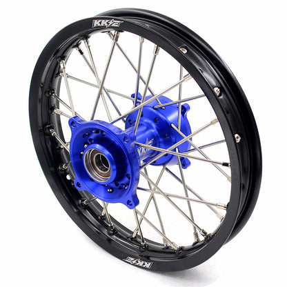 KKE 17"*1.4/14"*1.6 Spoked Kid's Big Wheels Rims Fit KTM SX 85 2003-2020 Husqvarna TC 85 2014-2020 Blue Hub