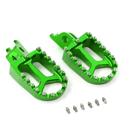 KKE CNC Aluminum Footpegs for HONDA/KAWASAKI Red/Blue/Green/Black/Silver