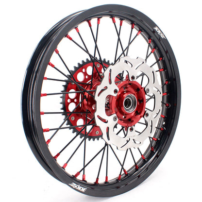 KKE 21 & 19 MX Rims for Suzuki RMZ250 2007-2025 RMZ450 2005-2025 Black Spokes