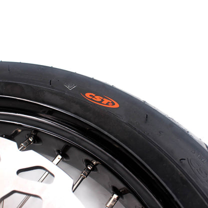 KKE 3.5/4.25*17inch Supermoto Wheels CST Tires For SUZUKI DRZ400 DRZ400E DRZ400S