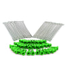 KKE 2.15*19 Rear Spoke Set with Green Alloy Nipple for FOR KAWASAKI KX250F KX450F 36 PCS