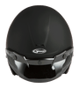 Of 2 Open Face Helmet Matte Black Sm
