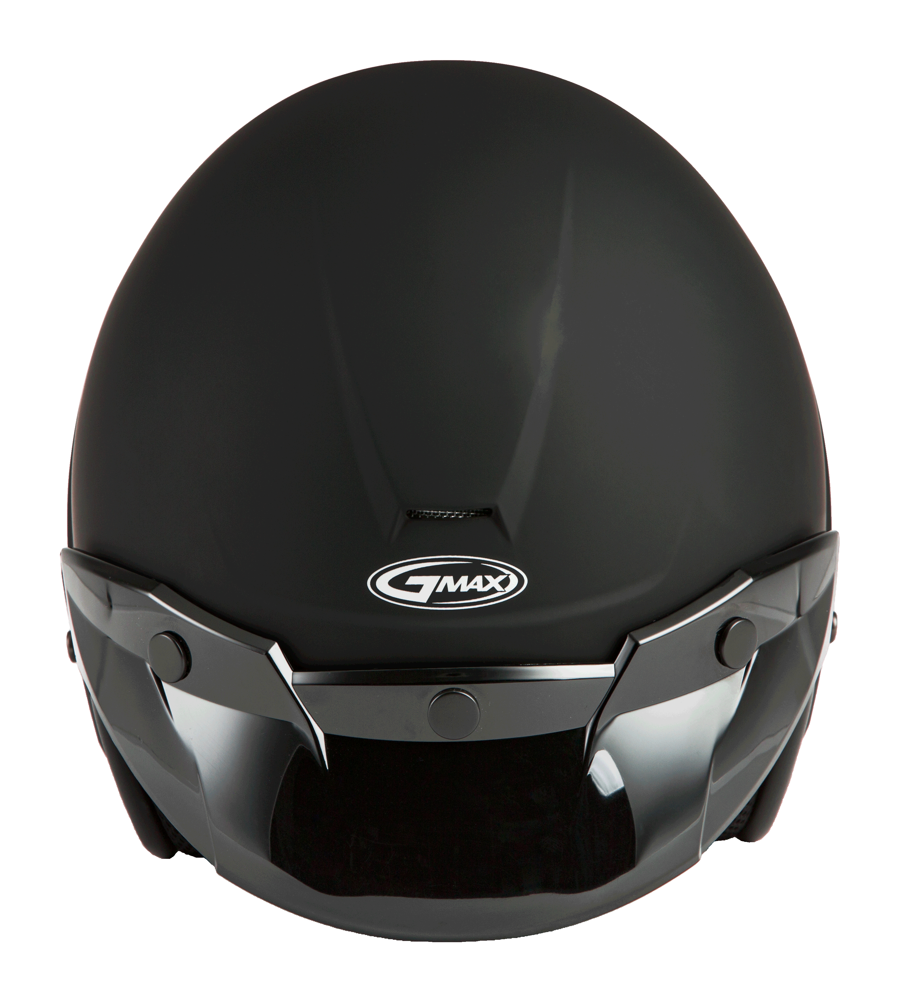 Of 2 Open Face Helmet Matte Black Md