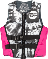 Wmn's Neoprene Flotation Vest Neon Pink/White/Black Xl