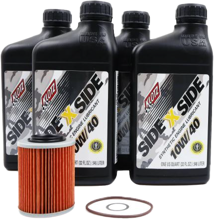 KLOTZ KU-104 Side X Side Oil Change Kit 10W40 with Oil Filter for Can Am