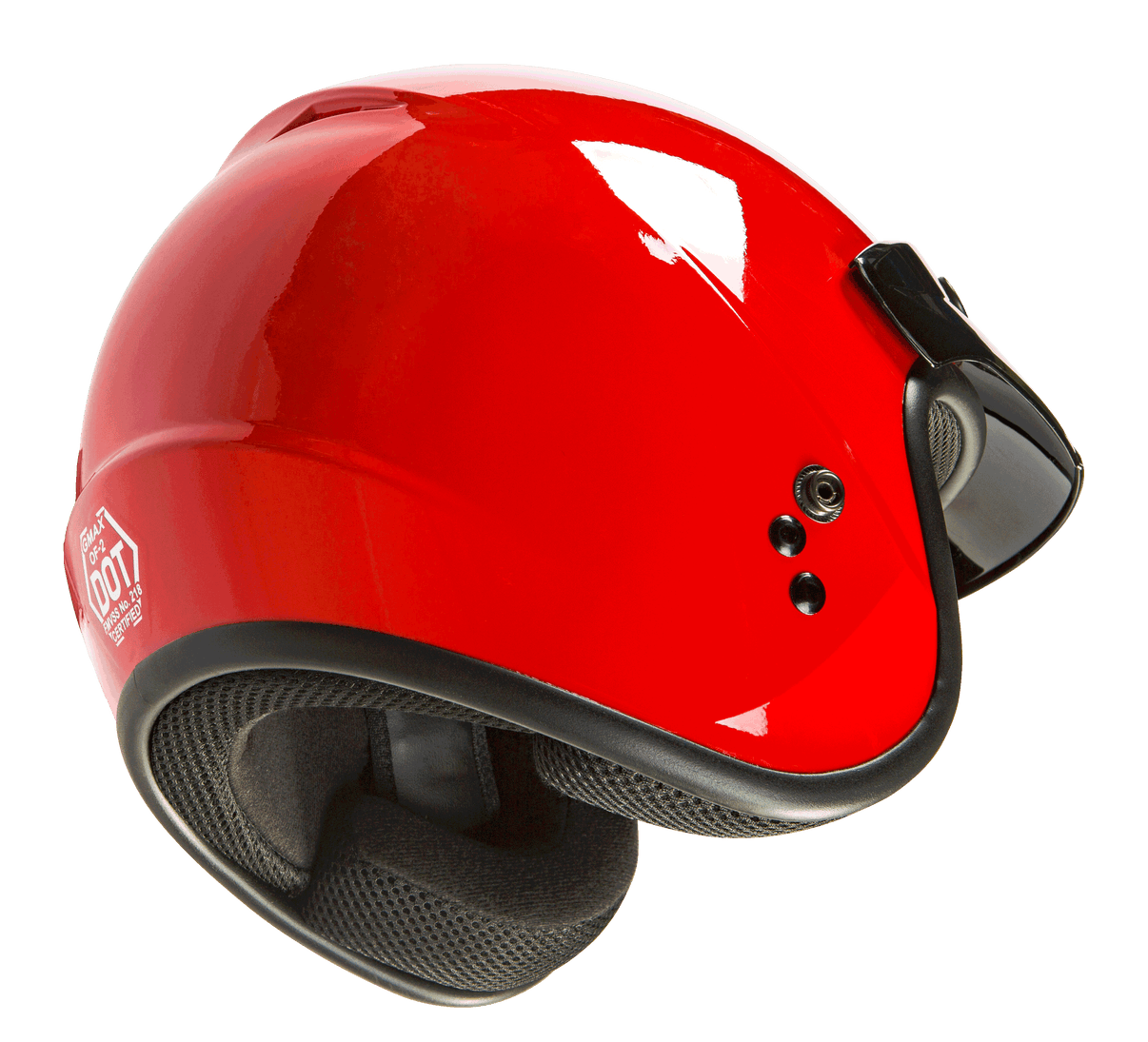 Of 2 Open Face Helmet Red Xs