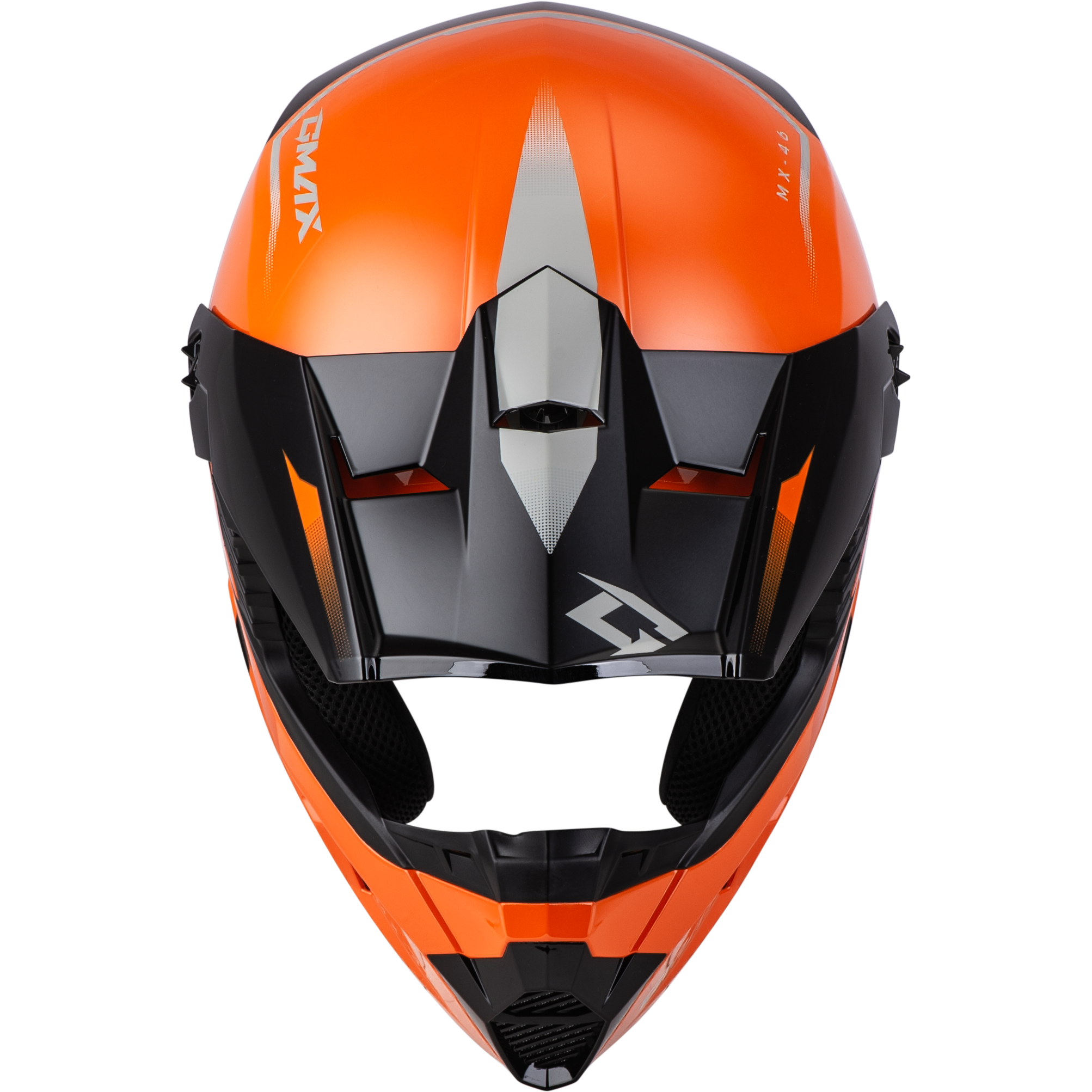 Mx 46 Compound Helmet Orange/Black/Grey Lg
