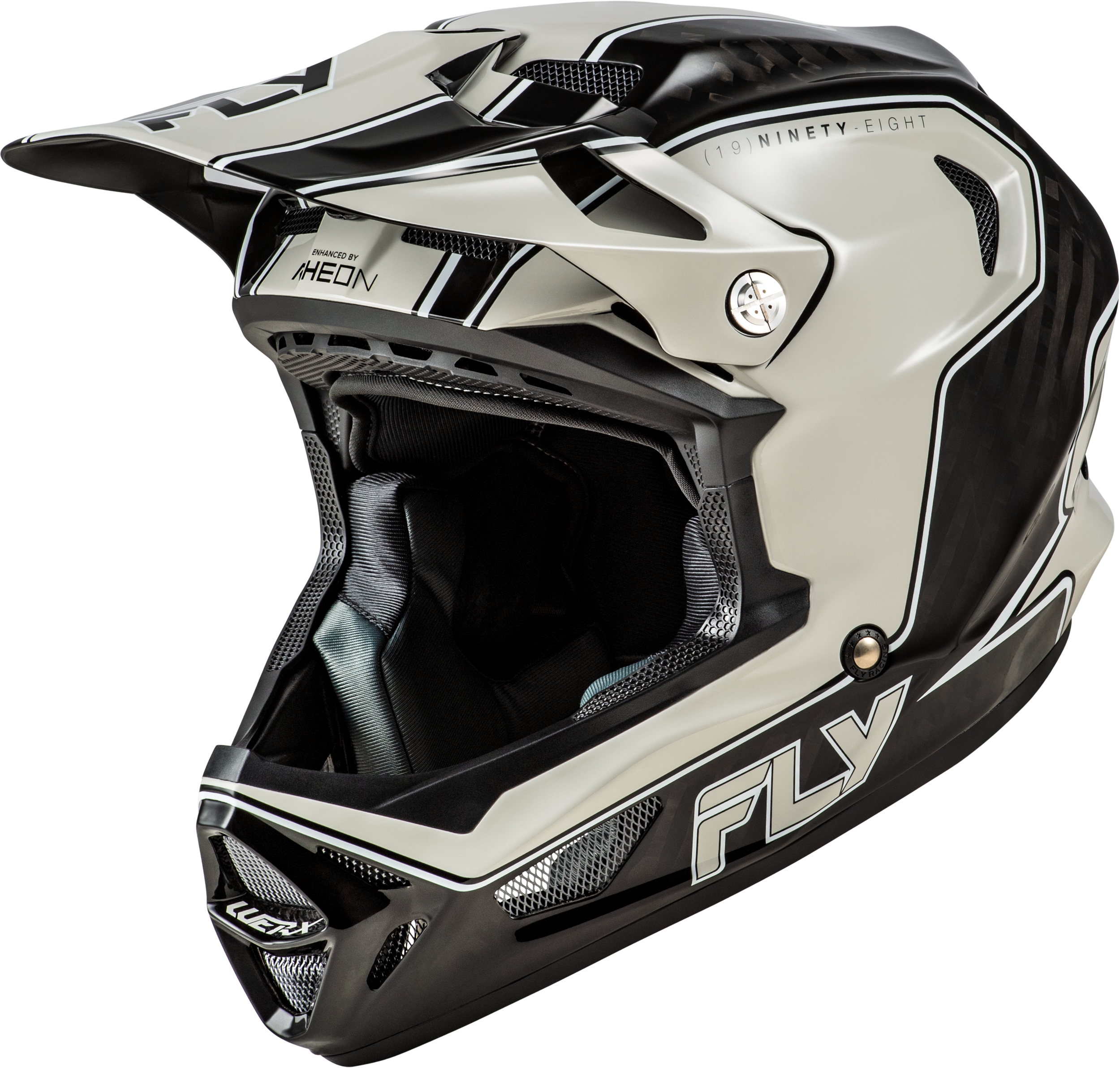 Werx R Flow Carbon Helmet Black Carbon/Grey Xs
