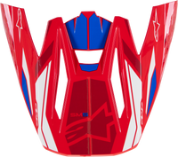 S M5 Visor Action 2 Bright Red/Blue Glossy