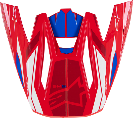 S M5 Visor Action 2 Bright Red/Blue Glossy