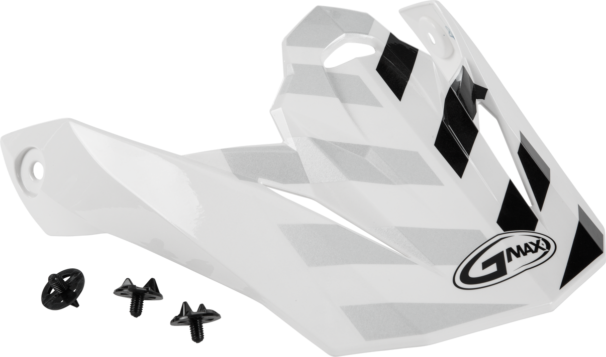 Visor W/Screws Fame Mx 86 White/Silver/Grey