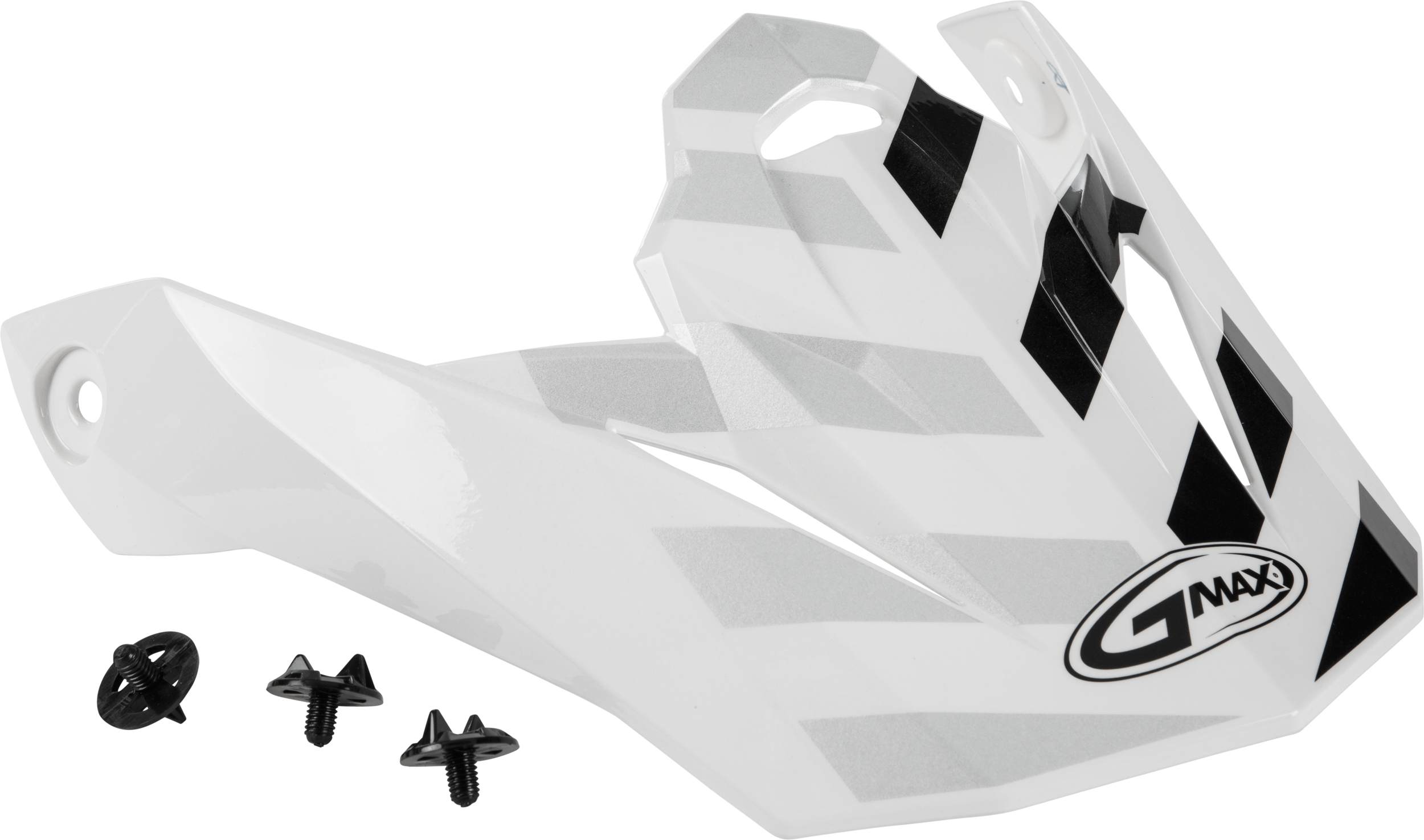 Visor W/Screws Fame Mx 86 White/Silver/Grey