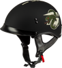 Hh 65 Drk1 Helmet W/ Peak Matte Black/Bone Xl