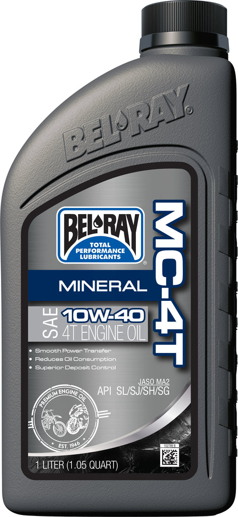 BEL-RAY 99401-BT1LA MC 4T Mineral 10W-40 Oil - 1L